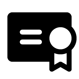 Certificate Fill Smiley – Icons