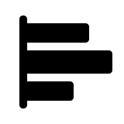 Chart Bar Horizontal Fill Smiley – Icons