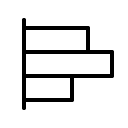 Chart Bar Horizontal Thin Smiley – Icons