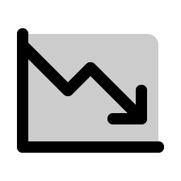 Chart Line Down Duotone Smiley – Icons