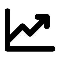Chart Line Up Bold Smiley – Icons