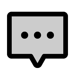 Chat Centered Dots Duotone Smiley – Icons