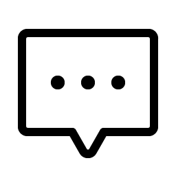 Chat Centered Dots Light Smiley – Icons