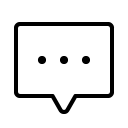 Chat Centered Dots Thin Smiley – Icons