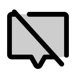 Chat Centered Slash Duotone Smiley – Icons