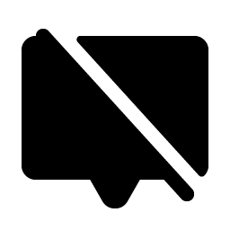 Chat Centered Slash Fill Smiley – Icons