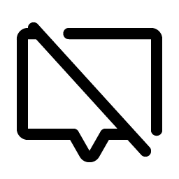 Chat Centered Slash Smiley – Icons