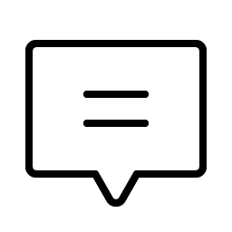 Chat Centered Text Thin Smiley – Icons