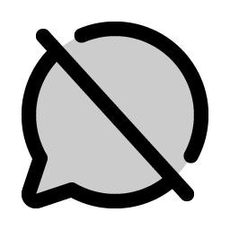 Chat Circle Slash Duotone Smiley – Icons