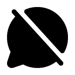 Chat Circle Slash Fill Smiley – Icons