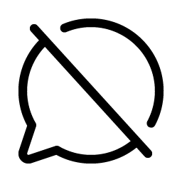 Chat Circle Slash Light Smiley – Icons