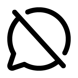 Chat Circle Slash Smiley – Icons