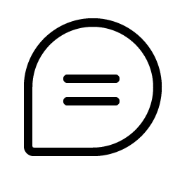 Chat Teardrop Text Light Smiley – Icons