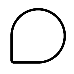 Chat Teardrop Thin Smiley – Icons