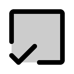 Check Square Offset Duotone Smiley – Icons