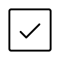 Check Square Thin Smiley – Icons