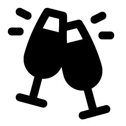 Cheers Fill Smiley – Icons