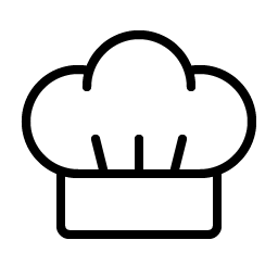 Chef Hat Thin Smiley – Icons