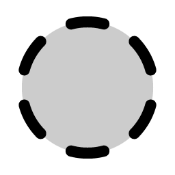 Circle Dashed Duotone Smiley – Icons