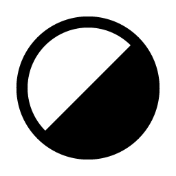 Circle Half Tilt Fill Smiley – Icons