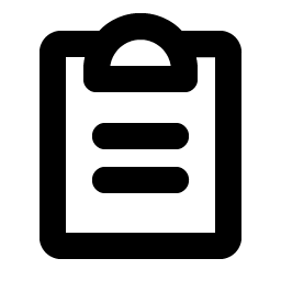 Clipboard Text Bold Smiley – Icons