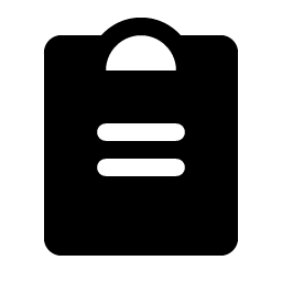 Clipboard Text Fill Smiley – Icons