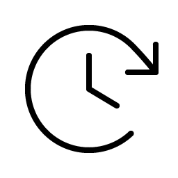 Clock Clockwise Thin Smiley – Icons
