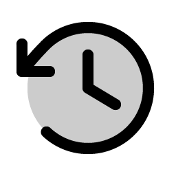 Clock Counter Clockwise Duotone Smiley – Icons