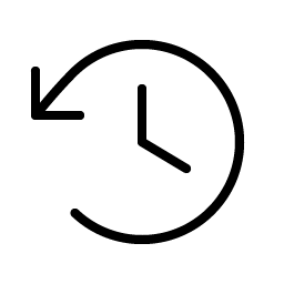 Clock Counter Clockwise Thin Smiley – Icons