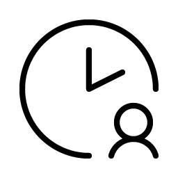 Clock User Thin Smiley – Icons