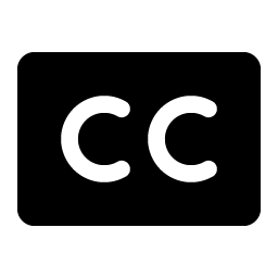 Closed Captioning Fill Smiley – Icons