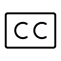 Closed Captioning Thin Smiley – Icons