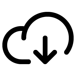 Cloud Arrow Down Smiley – Icons