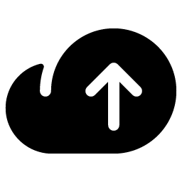Cloud Arrow Up Fill Smiley – Icons