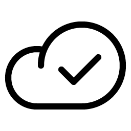 Cloud Check Light Smiley – Icons