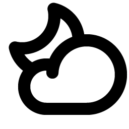 Cloud Moon Bold Smiley – Icons