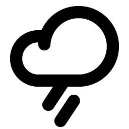 Cloud Rain Bold Smiley – Icons