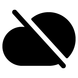 Cloud Slash Fill Smiley – Icons