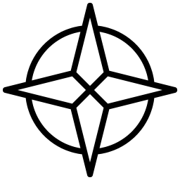 Compass Rose Thin Smiley – Icons