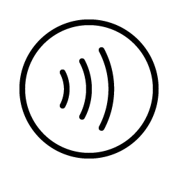 Contactless Payment Thin Smiley – Icons