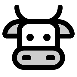 Cow Duotone Smiley – Icons