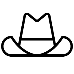 Cowboy Hat Thin Smiley – Icons