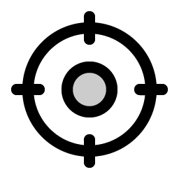 Crosshair Duotone Smiley – Icons