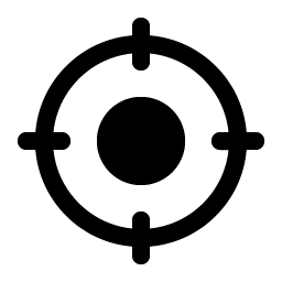Crosshair Fill Smiley – Icons