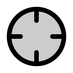 Crosshair Simple Duotone Smiley – Icons