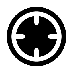 Crosshair Simple Fill Smiley – Icons
