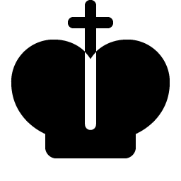 Crown Cross Fill Smiley – Icons