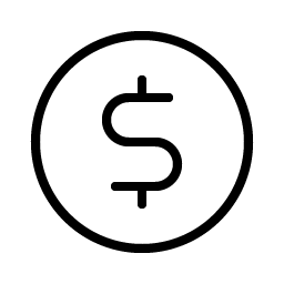 Currency Circle Dollar Thin Smiley – Icons