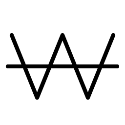 Currency Krw Thin Smiley – Icons