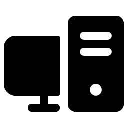 Desktop Tower Fill Smiley – Icons